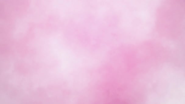 Абстрактний Цикл Рожевий Хмарний Дим Рух Потоку Динамічний Дим Хмара — стокове відео