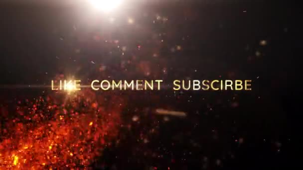 Aime Commentaire Subscribe Creative Design Cinematic Title Trailer Background Concept — Video