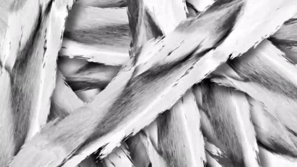 Transições Movimento Abstrato Preto Branco Slither Grunge Resolução Padrões Gráficos — Vídeo de Stock