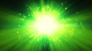 Beş saniyelik geri sayım zamanlayıcısı yeşil patlama efekti animasyon soyut arkaplan. Zamanlayıcı soyut arkaplanı sayarken beşten sıfıra kadar sayım efekti.