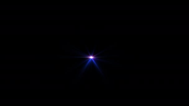 Animatie Roze Blauwe Optische Lens Flares Glans Kunst Bewegen Van — Stockvideo