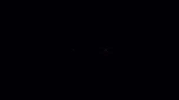 Обертання Центру Петлі Мерехтить Світиться Біла Оптична Лінза Спалахує Світло — стокове відео