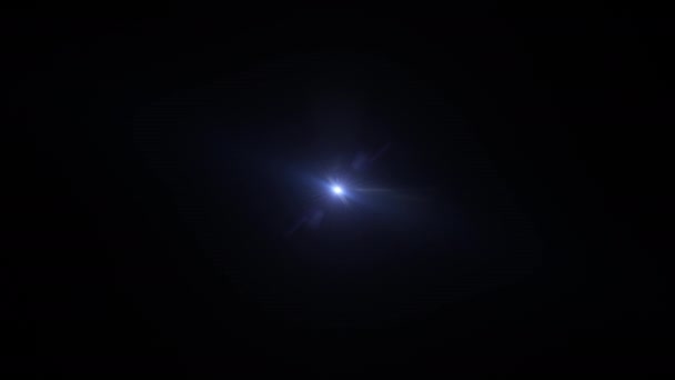Centro Loop Abstrato Estrela Bonita Brilho Brilho Luminoso Animação Rotação — Vídeo de Stock