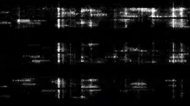 Loop Animation Της Κίνησης Grunge Grunge Ασπρόμαυρο Noise Υφή Animation — Αρχείο Βίντεο