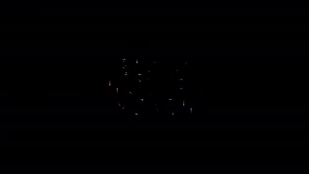Black History Maand Gloeien Kleurrijke Neon Laser Tekst Animatie Zwarte — Stockvideo
