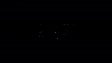 Kara Cuma, siyah soyut arkaplan üzerinde parlak neon lazer metin canlandırması.