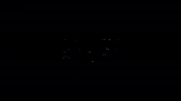 Black Friday Záře Barevné Neon Laser Animace Textu Černém Abstraktním — Stock video