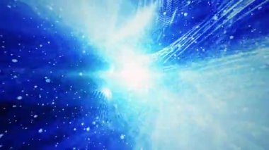 Soyut mavi dijital teknoloji animasyonuna sahip beş saniyelik geri sayım zamanlayıcısı. Zamanlayıcı soyut arkaplanı sayarken beşten sıfıra kadar sayım efekti.