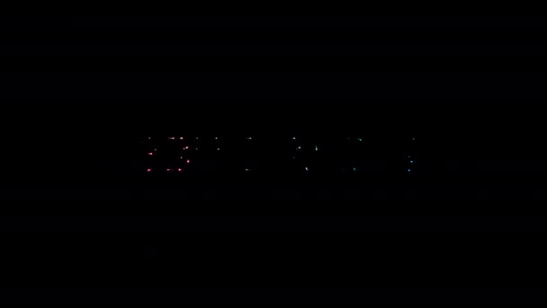 Machen Sie Sich Bereit Leuchten Bunte Neon Laser Text Effekt — Stockvideo