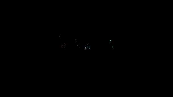 Binnenkort Gloeien Kleurrijke Neon Laser Handschrift Tekst Animatie Zwart Abstracte — Stockvideo