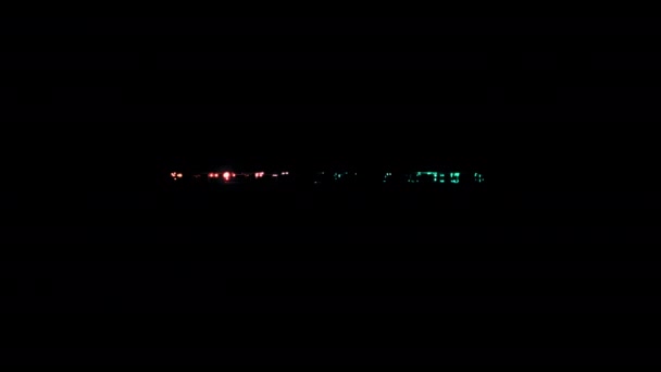 Cyber Security Leuchten Bunte Neon Laser Text Animation Glitch Effekt — Stockvideo
