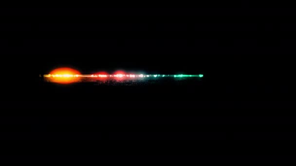Дякую Перегляд Барвистого Неонового Лазерного Тексту Анімації Глюк Ефекту Чорному — стокове відео