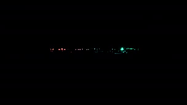 Niveau Farverige Neon Laser Tekst Animation Glitch Effekt Sort Abstrakt – Stock-video