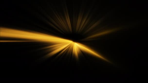 Abstract Loop Creative Glow Gold Shine Radial Rays Light Spin — Stock Video