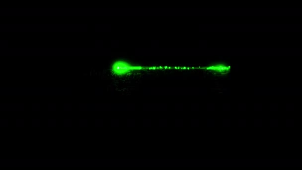 Anúncio Importante Colorido Neon Laser Texto Animação Glitch Efeito Cineático — Vídeo de Stock