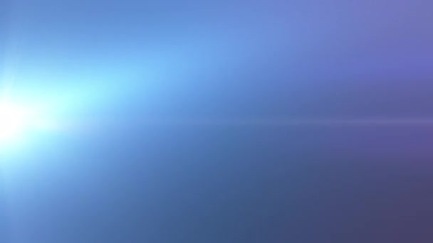 Abstract Blue Glow Star Optische Lens Flare Glans Licht Burst — Stockvideo