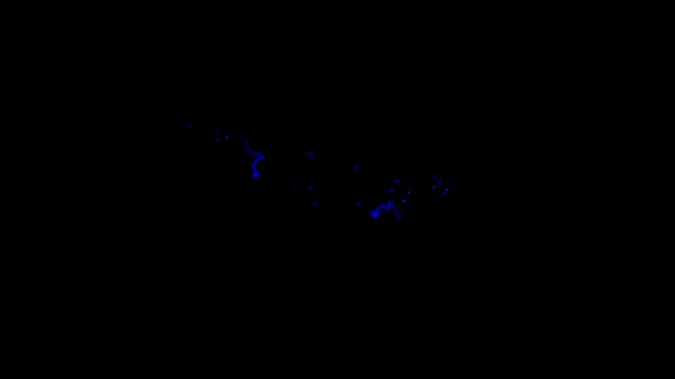 Quantum Communication Barevné Neon Laser Animace Text Závada Efekt Kinematografický — Stock video