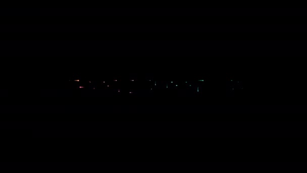 Crypto Currecy Gloeien Kleurrijke Neon Laser Tekst Animatie Glitch Effect — Stockvideo