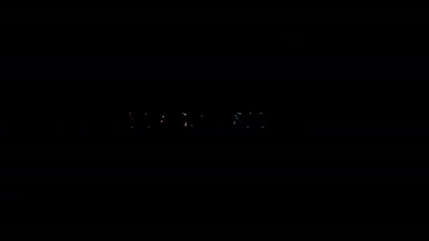 Czarny Piątek Kolorowy Neon Laser Tekst Animacja Efekt Usterki Film — Wideo stockowe