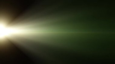 Soyut altın sarısı optik mercek parlamaları, ekran projesi örtüşmesi için sol taraftaki animasyona doğru hareket eden ışık patlamaları parlatıyor. 4K kusursuz döngü dinamik kinetik parlak yıldız ışığı etkisi. 