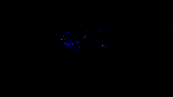 Internet Thing Färgglada Neon Laser Text Glitch Effekt Animation Effekt — Stockvideo