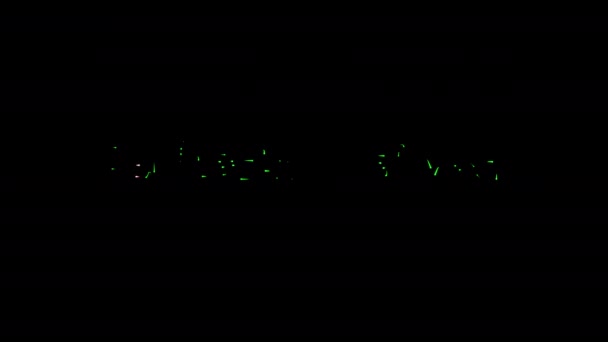 Double Split Expérience Coloré Néon Laser Texte Animation Glitch Effet — Video