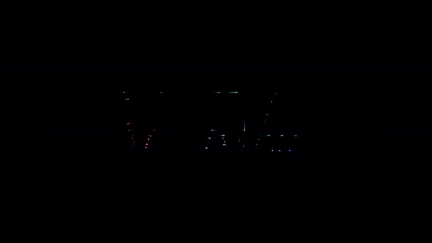 Digital Omvandling Glöd Färgglada Neon Laser Text Animation Filmisk Titel — Stockvideo