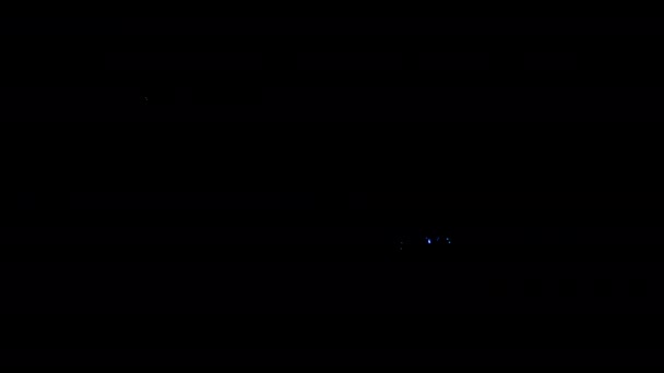 Danke Für Ihren Besuch Glühen Bunte Neon Laser Text Glitch — Stockvideo