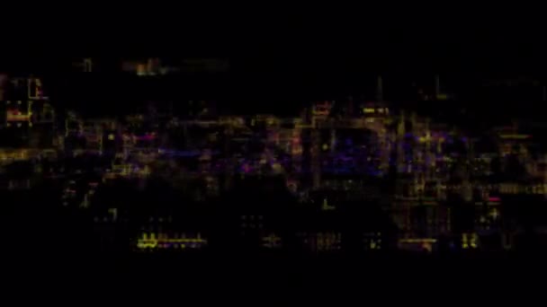 Animación Branding Glow Glitch Text Digital Effect Cinematic Title Background — Vídeo de stock