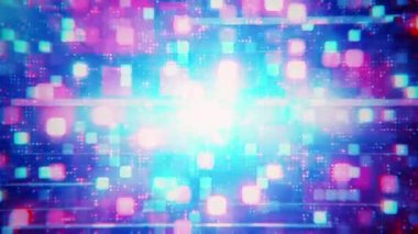 Kırmızı mavi dijital teknoloji animasyon soyut arka planına sahip beş saniyelik geri sayım zamanlayıcısı. 5 'ten 0' a kadar geri sayım efekti zamanlayıcı soyut arkaplanı sayıyor.