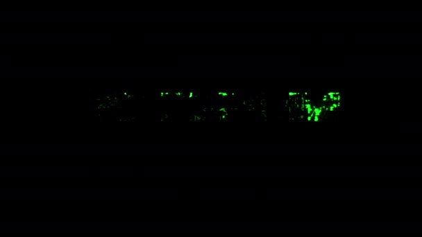 Аннотация Quantum Computing Colorful Neon Laser Glitch Text Effect Animation — стоковое видео