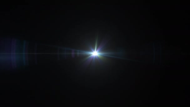 Smyčka Abstraktní Záře Vícebarevné Hvězdy Optické Čočky Světélkování Světlo Animace — Stock video
