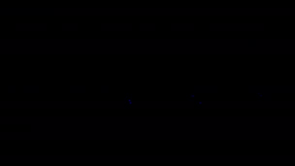 Inschrijven Gloeien Kleurrijke Neon Laser Tekst Glitch Effect Animatie Zwarte — Stockvideo