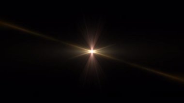 Döngüsel yanıp sönen merkez parıldayan altın ışınlar optik mercek ışıkları parıldayan parlak animasyon sanat arka planı. Işıklandırma lambaları dinamik parlak video görüntüsü etkisi. Reklam kavramını tanıt QuickTime Alpha Channel 444 'ü kullanarak izole et
