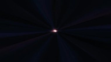 Soyut VJ döngü merkezi, teknoloji için siyah arka planda parlayan kırmızı, mavi, radyal ışık çizgisi. 4K 3D fraktallar kusursuz döngü sonsuz karmaşık parlayan radyal ışık 