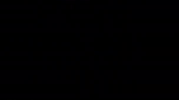Абстрактний Зворотний Відлік Десяти Однієї Секунди Світиться Барвистим Неоновим Лазерним — стокове відео