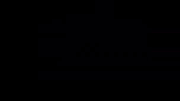 Cyber Monday Glow Рожевий Неоновий Абстрактний Блискавка Глюк Текст Анімації — стокове відео