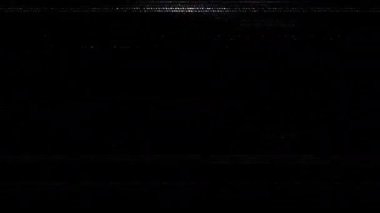 Gürültü hareketinin döngü animasyonu. Çizgi gürültüsü soyut arkaplan üzerinde dur hareketi efektinde beyaz doku animasyonunu bozar. 