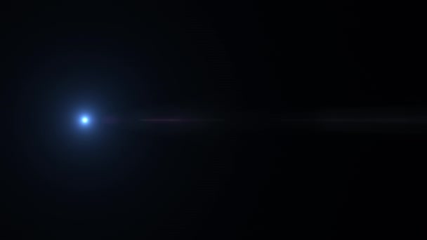 Abstract Burst Gloed Blauwe Optische Lens Flares Licht Animatie Bewegen — Stockvideo