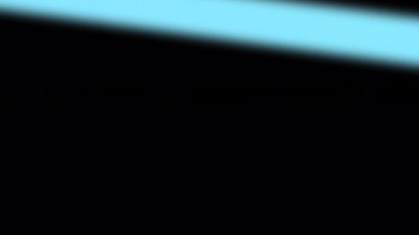 Abstrakcyjna Niebieska Pozioma Linia Poruszająca Się Dolnej Dolnej Strony Animacji — Wideo stockowe