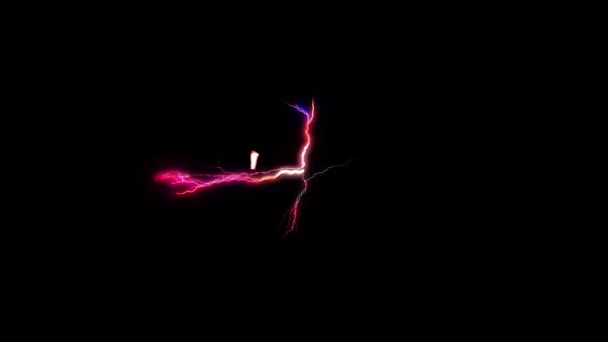 Black Lives Anyag Ragyogás Rózsaszín Neon Elvont Lightning Szöveg Animáció — Stock videók