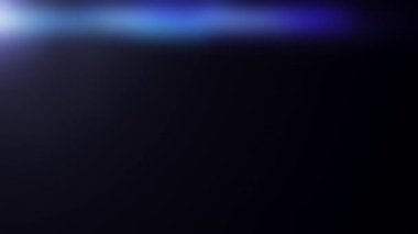 Soyut döngü yanıp sönen mavi optik işaret ışığı koyu mavi arkaplan üzerinde ekran örtüsü için sol üstten alta hareket ediyor. 