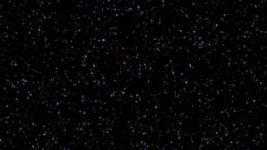 Dikey VDO güzel döngüsü düşen beyaz mavi turuncu altın yıldız parçacıkları siyah soyut arkaplan üzerinde canlandırma hareketi yapar. Siyah arkaplan hareketindeki altın yıldız parçacığı başlıkları sinematik arkaplan döngüsü. 