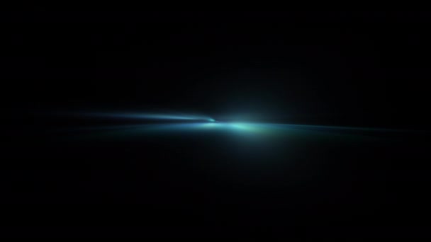 Abstrakcyjny Centrum Niebieski Optyczny Obiektyw Flares Świecić Światło Animacja Sztuka — Wideo stockowe