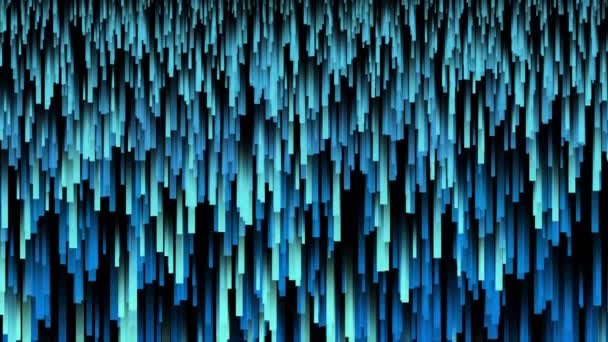 Цикл Анимации Синие Линии Падения Свет Вертикальные Линии Абстрактный Фон — стоковое видео