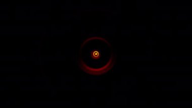 Merkezdeki karanlık çemberin soyut illüzyon hareketli grafiksel döngüsü dairesel psikedelik sarmal girdap enerji arka planının bükülmesi. 4K 3D merkezde dönüyor ve kusursuz VJ harmanlanıyor 