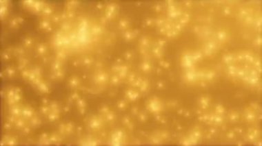 Siyah soyut arka planda yanıp sönen altın ışık hareketinin VJ döngü animasyonu. Siyah çerçeve arka planında dur hareketi efektinde parlayan sarı doku canlandırması. 