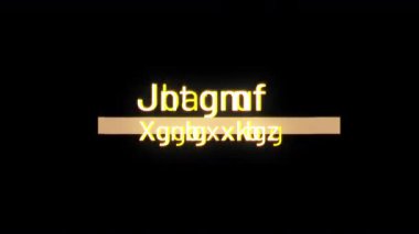 Kuantum Mühendisliği 'nin animasyon metni, siyah soyut arkaplan üzerindeki sinematik metin efekti. Reklam konseptini tanıt QuickTime Alpha Channel 444 'ü kullanarak izole et