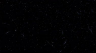 Parlayan beyaz yıldız parçacıkları siyah soyut arkaplan üzerine düşen animasyonlar. Alevli, beyaz, parlayan, yanan kül parçacıklarının canlandırması.