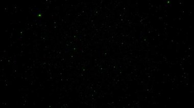 4K 3D döngü yeşil yıldız parçacıkları dış uzay bilim kurgu soyut arka planında seyahat eder. Yeşil yıldız parçacıkları, Spence Galaksi derin uzayda soyut dijital animasyon seyahat.